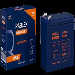Акумуляторна батарея Rablex 12V 7Ah (RB1207), свинцево-кислотна (SLA)