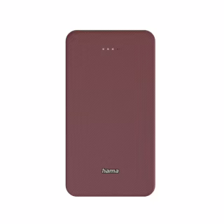 Батарея універсальна Hama 20000mAh, 15W/5V/3A, USB-C, USB-A, red (00201717)