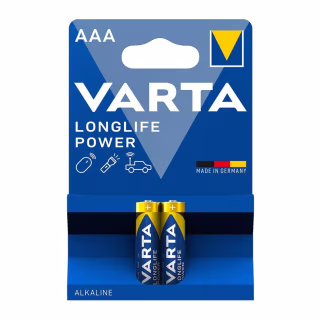 Батарейка Varta AAA Longlife Power лужна * 2 (04903121412)