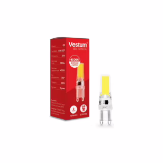 Лампочка Vestum LED COB G9 5W 3000K 220V (1-VS-8301)