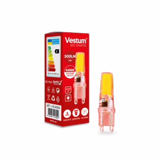 Лампочка Vestum LED COB G9 3W 4500K 220V (1-VS-8304)