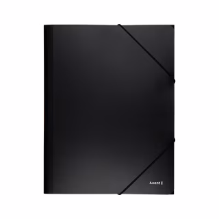 Папка на резинках Axent A4 500 мкм black (1508-01-A)