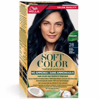 Краска для волос Wella Soft Color Безаммиачная 28 - Сине-черный (3614228865876)