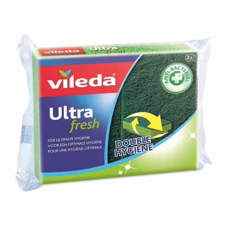 Губки кухонные Vileda Ultra Fresh антибактериальные 2 шт. (4023103200982)