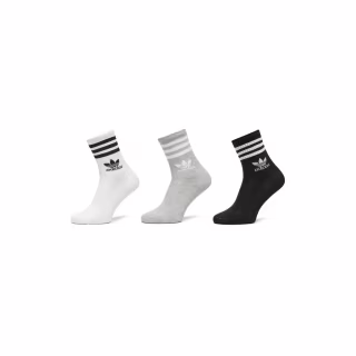 Шкарпетки Adidas Crew Sock 3str IL5023 білий сірий, чорний S (37-39) (4066762038404)