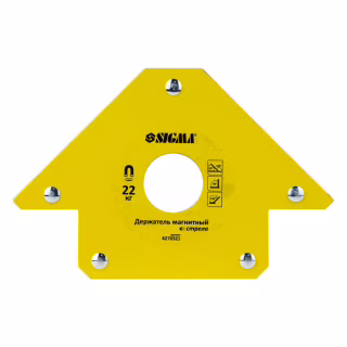 Магніт для зварювання Sigma стріла 22кг 90x90 мм (45,90,135°) (4270321)