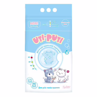 Пральний порошок Uti-Puti Для дитячих речей 2.4 кг (4820023366206)