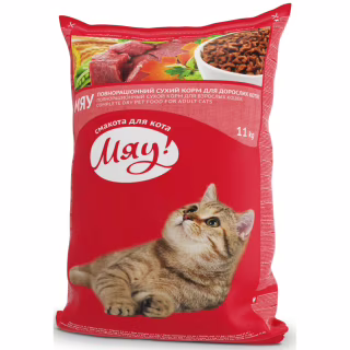 Сухий корм для кішок Мяу! з кроликом 11 кг (4820083902079/4820269145795)
