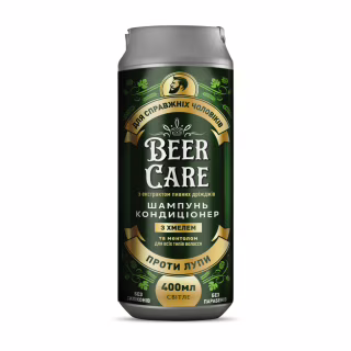 Шампунь Beer Care С хмелем и ментолом Против перхоти 400 мл (4820164641965)