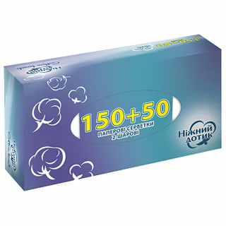 Салфетки косметические Ніжний дотик 2 слоя 200 шт. (4820183971180)