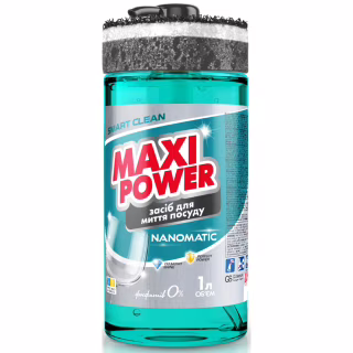 Засіб для ручного миття посуду Maxi Power Nanomatic 1 л (4820204703400)