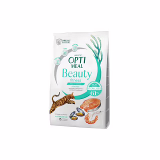 Сухий корм для кішок Optimeal Beauty Fitness для стерилізованих/кастрованих з морепродуктами 1.5 кг (4820215369848)