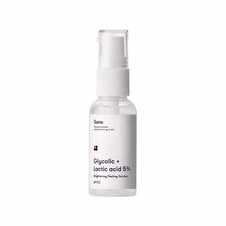 Пілінг для обличчя Sane Brightening Peeling Solution З гліколевою й молочною кислотою 5% 30 мл (4820266830410)
