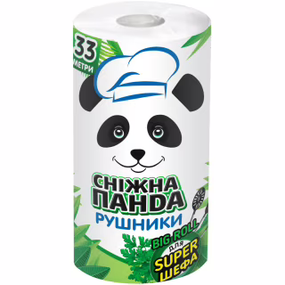 Бумажные полотенца Сніжна Панда Big Roll 2 слоя 1 рулон (4823019010978)