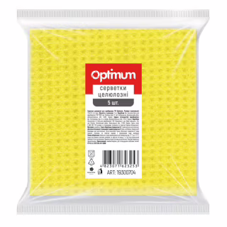 Серветки для прибирання PRO service Optimum целюлозні Жовті 5 шт. (4823071623253)