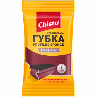 Губки кухонні Chisto OneClean Профільована 1 шт. (4823098415428)