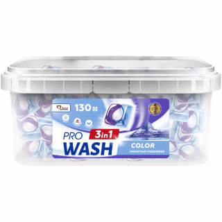 Капсули для прання Pro Wash Color Гірська свіжість 130 шт. (4823128002291)