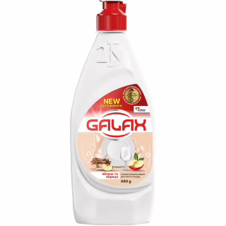 Засіб для ручного миття посуду Galax Яблуко та кориця 480 г (4823128005131)