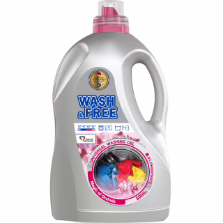 Гель для прання Wash&Free Універсальний Магія орхідей 5 кг (4823128005230)