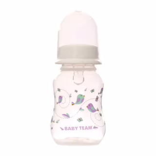 Пляшечка для годування Baby Team З силіконовою соскою 125 мл (4824428011112)