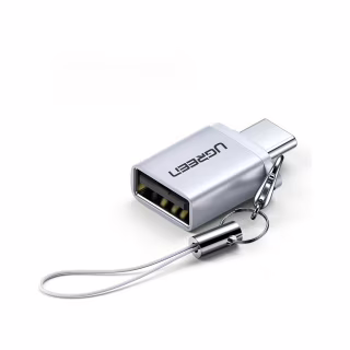 Переходник OTG USB 3.0 AF to USB-C gray Ugreen (50283)