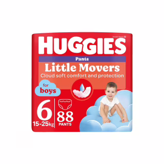 Подгузники Huggies Little Movers Pants 6 (15-25 кг) для хлопчиків 88 шт (5029054568200)