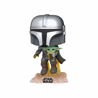 Фігурка для геймерів Funko Pop Мандалорець, що летить з малюком (50959)