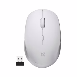 Мышка Defender Auris MB-027 Silent Wireless White (52028)