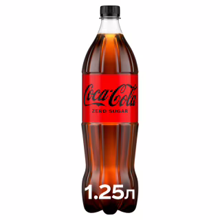 Напій Coca-Cola Zero Безалкогольний сильногазований Без цукру 1.25 л (5449000133724)