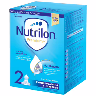 Дитяча суміш Nutrilon 2 Premium+ молочна 1 кг (5900852047213)