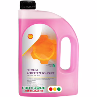 Антифриз Shell Premium LL 4л (готовий G12+ черв.) (5938)