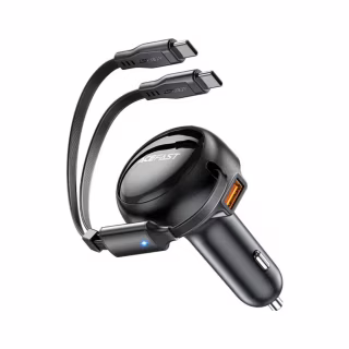 Зарядний пристрій Acefast 3xUSB 53W (2xUSB-C+USB-A) + cable USB-C 2in1 B13 (6974316282921)