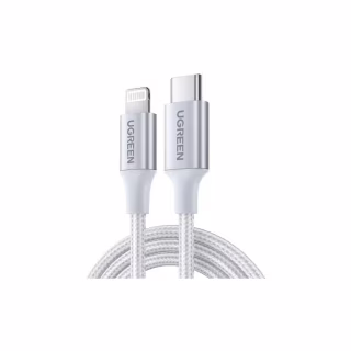 Дата кабель USB-C to Lightning 1.0m 3A 60W US304 white Ugreen (70523)