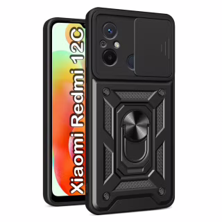 Чохол до мобільного телефона BeCover Military Xiaomi Redmi 12C Black (709165)