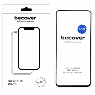 Скло захисне BeCover Motorola Moto G75 10D Black (712718)