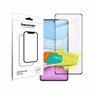 Скло захисне BeCover Xiaomi 14T/14T Pro Black (713322)