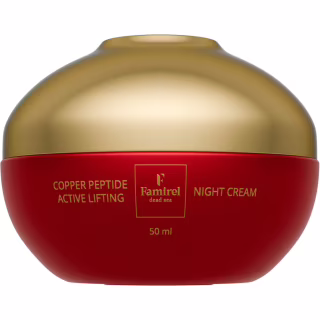 Крем для обличчя Famirel Copper Peptide Night Cream Нічний Ліфтинг-актив з пептидами міді 50 мл (7290114085274)