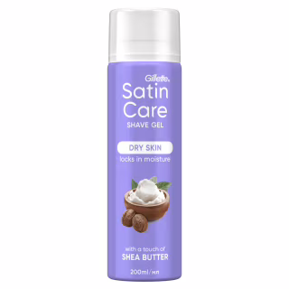Гель для бритья Satin Care Shea Butter Silk Для сухой кожи 200 мл (7702018012466)