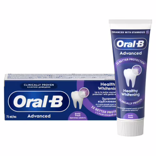 Зубная паста Oral-B Advanced Здоровое отбеливание Арктическая свежесть 75 мл (8006530090971)