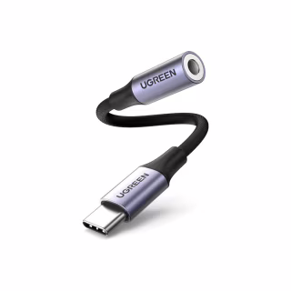 Переходник USB-C to 3.5mm F 0.10m AV161 Ugreen (80154)