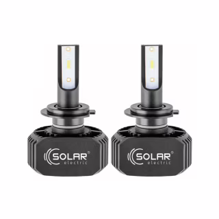 Автолампа SOLAR H7 LED 12/24V 40W 5000Lm 6000K, CSP1860 (8207)