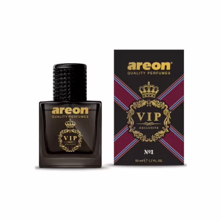 Ароматизатор для автомобіля Areon VIP 1 скло 50 мл Чорний дизайн (85016)