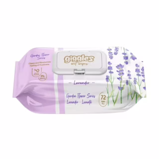 Дитячі вологі серветки Dolphin Lavander з клапоном 72 шт (8680131207428)