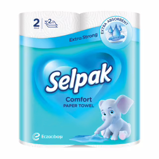 Бумажные полотенца Selpak Comfort 2 слоя 2 рулона (8690530008847)