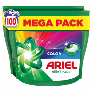 Капсули для прання Ariel Pods All-in-1 Color Для кольорового 100 шт. (8700216764179)