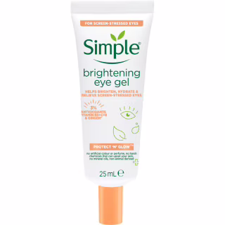 Гель для обличчя Simple Brightening Eye Gel Protect N Glow Освітлюючий для області навколо очей 25 мл (8720181074578)