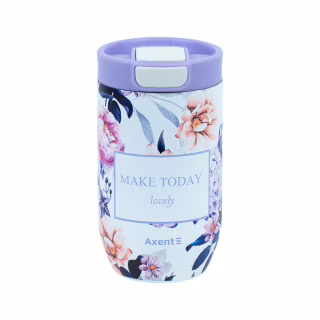Термокружка Axent 350 мл Violet Whispers (8721-10-A)