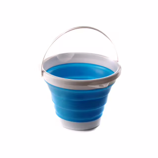 Відро складне СИЛА силіконове 5 л blue (961003)