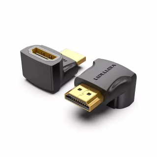 Перехідник HDMI F to HDMI M 270° 4K 60Hz PVC Vention (AINB0)