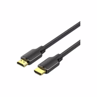 Кабель мультимедийный HDMI M to HDMI M 5.0m 4K60Hz cotton braided black Vention (ALLBJ)
